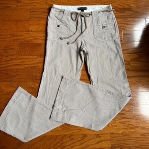 Banana Republic sz  6 tan seersucker Womans pants.